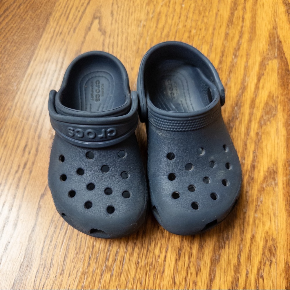 CROCS Blue Water Shoes with Perforated Design